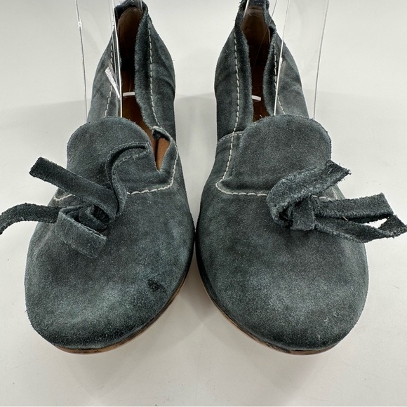 Seychelles womens flats size 36 teal blue green suede ballet balletcore - Picture 3 of 13